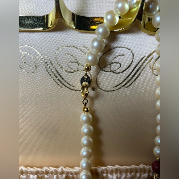 Estate, hand painted bead necklace. Beautifully crafted. Vintage - Picture 6 of 16